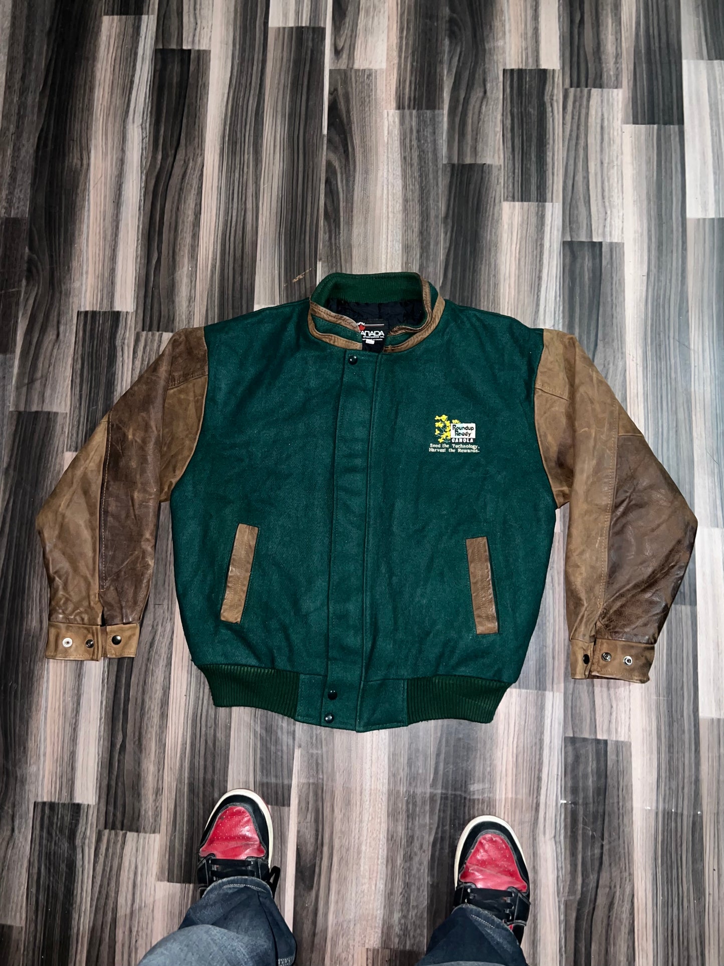 ZUltra Premium RARE Leather Varsity Jacket (L/XL)