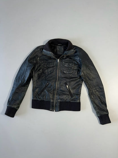 ZBershka Original Leather Jacket (XS)