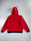Vintage Stussy Made In USA Colourblock Red Navy Hoodie Oval Logo  (M)