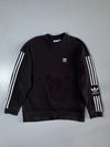 Adidas Originals Black 3-Stripes Crewneck Sweatshirt (M)
