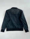 Superdry JPN Harrington Jacket – Washed Black with Red Check Lining (M)
