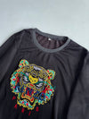 Kenzo Paris Inspired | Black Tiger Embroidered Sweatshirt | (M/L)
