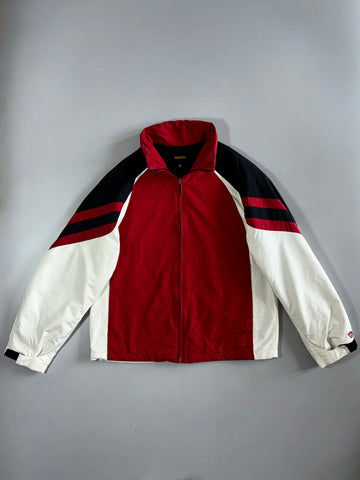 Nautica Competition Colorblock Windbreaker Jacket Detachable Cap (XL)
