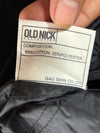 Oldnick Collection Satin Bomber Jacket  Black with Skull Patch Embroidered (M/L)