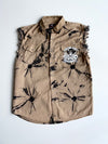 V-Twin Motorcycle Apparel Tie-Dye Cut-Off Shirt - Khaki (M/L)