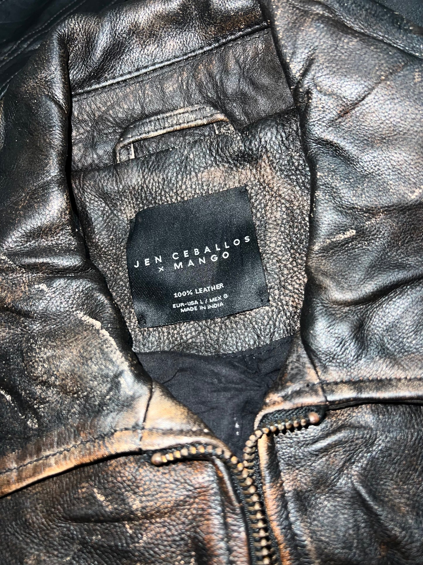 ZJEN CEBALLOS X MANGO 100% Leather (M/L)