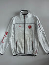 Billy Grey Melange Embroidered Fleece Jacket (XL)
