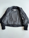 Vanucci Black Textile Motorcycle Riding Jacket – Quilted Liner (XL)