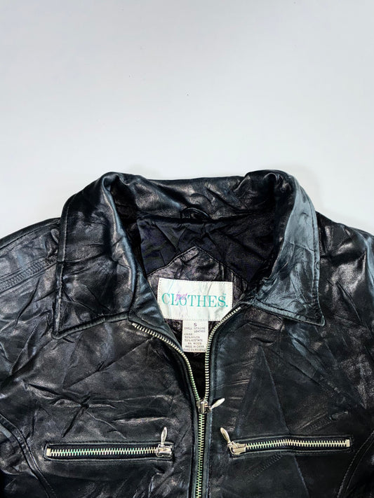 Just Clothes Premium Original Leather Jacket (S)