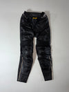 Vanucci Black Leather Motorcycle Racing Pants Knee Padded (W:24) (L:38)