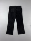 Spirit Motors Black Leather Bootcut Pants (W:34) (L:39)