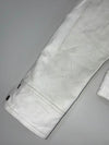 Vintage Heeli White Leather Racer Jacket (S)