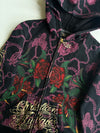 Christian Audigier Rose & Chain Print Zip-Up Hoodie Women’s (Xs)