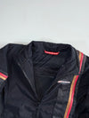 Vintage Spyke Black Racing Stripe Motorcycle Jacket (S)
