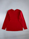 Fruit of the Loom Classic Valueweight Blank Long Sleeve Tee Red (XL)