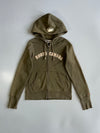 Roots Canada Olive Green Zip-Up Hoodie (Xs)