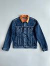 Levi’s Strauss & Co. Corduroy Collar Dark Wash Denim Trucker Jacket (M)