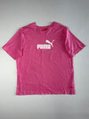 Puma Pink Big Logo T-Shirt – (XL)