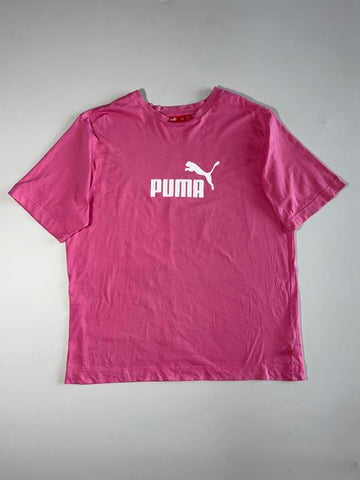 Puma Pink Big Logo T-Shirt – (XL)