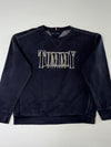 Tommy Hilfiger Heritage Logo Embroidered Navy Crewneck Sweatshirt (M)