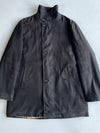 Burberry London Trench/Car Coat – Black with Nova Check Lining (XL)