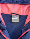 Puma Navy Polka Dot & Heart Print Windbreaker Women's (S/M)