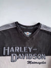 Harley-Davidson Genuine MotorClothes L/S Pullover | Black & Grey Colorblock | Bar & Shield | 3XL