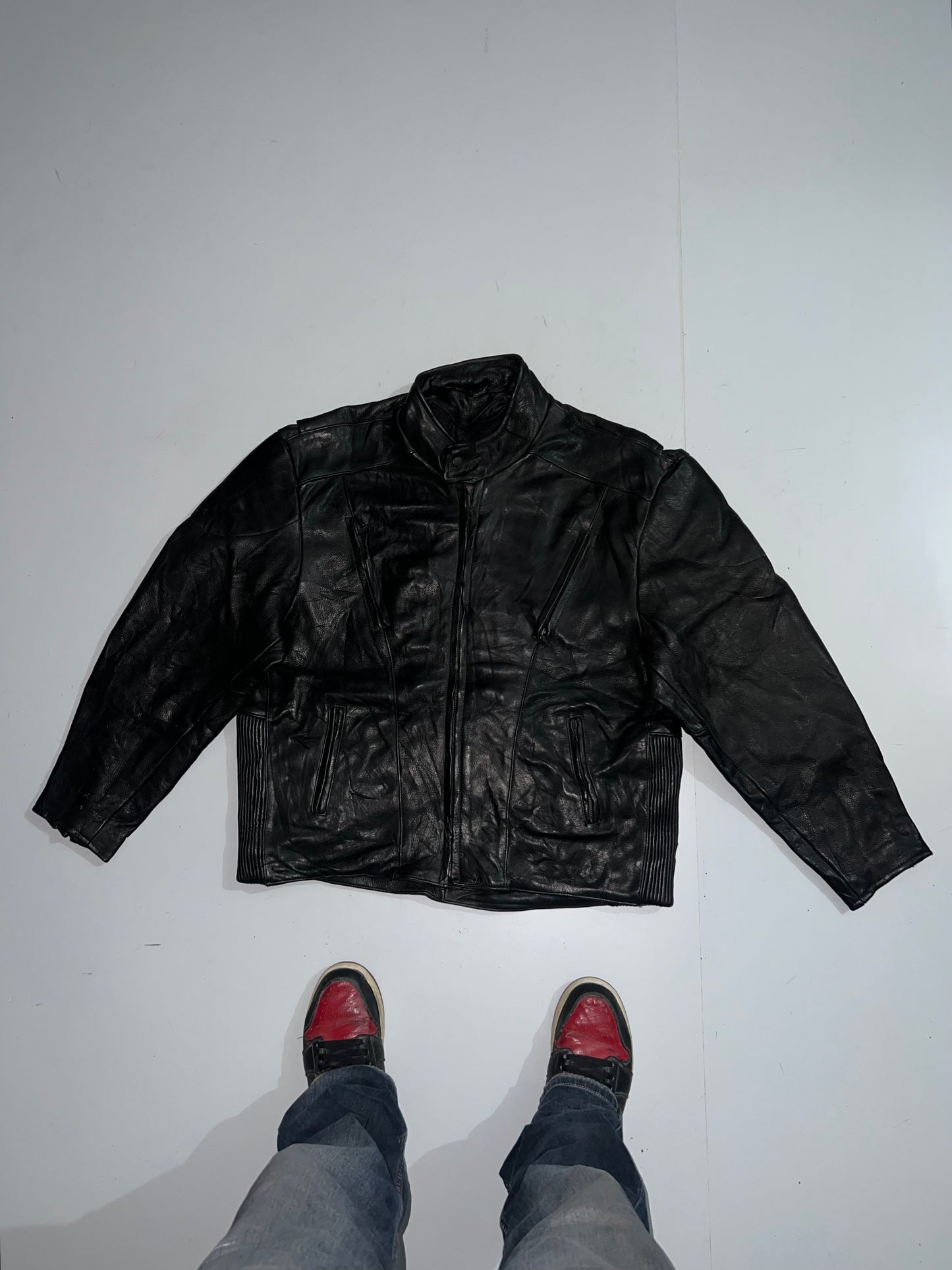 !Super Heavy Premium Original Leather Jacket (2XL) (RARE)