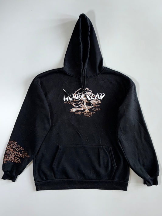 Wonderland Japanese Sakura Pagoda Graphic Hoodie (L)