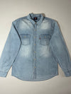 Vintage Dickies Light Wash Denim Button-Up Shirt (L)