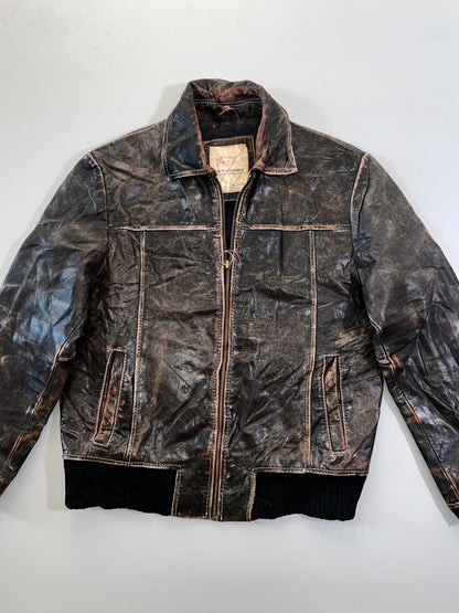ZJack & Jones Vintage Super Premium Original Leather Jacket (L)
