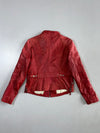 Oakwood Red Leather Moto Jacket Women’s (Xs/S)