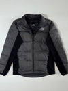 The North Face 550 Hybrid Puffer Jacket quilted panels + fleece sides, (M)