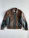 Picasso Art Colourblock Leather Jacket (XL)