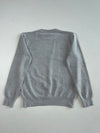 Lacoste Heather Grey Crewneck Knit Sweater with Croc Logo (S)