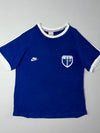 Vintage Nike Royal Blue Ringer Crest Tee (S)
