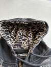 Big Train Osaka Dragon Embroidered Zip Hoodie with Wave Print Hood (2Xl)
