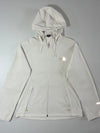 Vintage The North Face White Hooded Softshell Jacket Women’s (L)