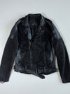 Be Edgy Deconstructed Distressed Leather Biker Jacket (M)