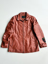 First Avenue Tan Brown Genuine Leather Zip Jacket  women’s (S)