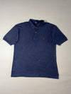 Polo Ralph Lauren Classic Cotton Piqué Polo Shirt – Navy Blue (L)