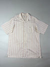 Lacoste Sport Striped Short Sleeve Button-Up Shirt  (XL)