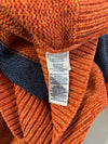 Chaps Rugby Stripe Quarter Zip Knit Sweater – (XL)