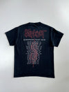 Slipknot Red Logo Band Graphic Faded Black Gildan Tee (M)