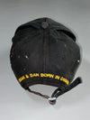 DSQUARED2 “Brothers 64/95” Cap – Distressed Black (Adjustable)