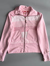 Puma | Striped Full-Zip Track Jacket | Pink/White Women's (S)