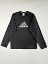 Vintage Adidas Big Logo Embroidered Sweatshirt – Black (M)