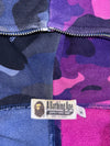 BAPE Color Camo Shark Full-Zip Hoodie – Blue/Purple Split (S)