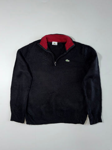 Vintage Y2K Lacoste Quarter Zip Knit Sweater – (M)
