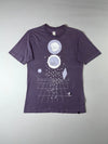 Adidas Originals Graphic Tee Purple, Surreal Print (L)
